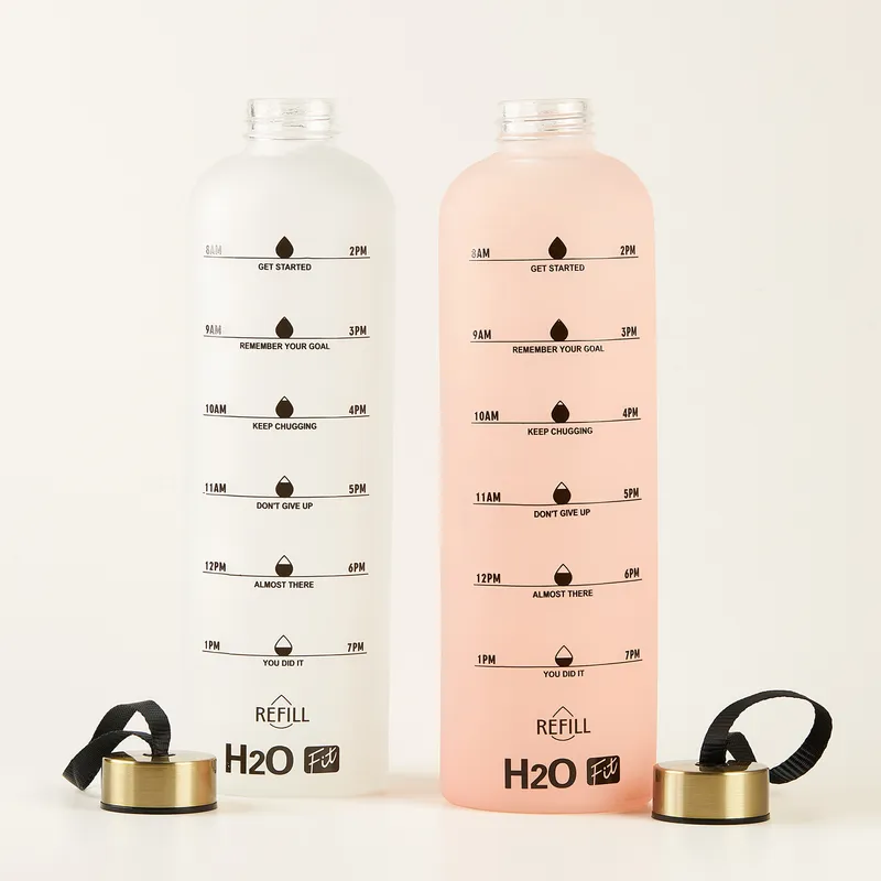 Colorful Glass Water Drinking Bottle