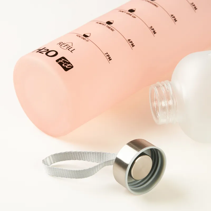 Colorful Glass Water Drinking Bottle