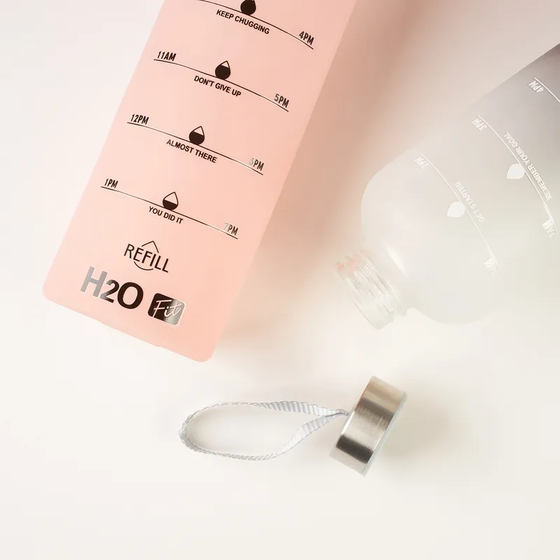 Colorful Glass Water Drinking Bottle