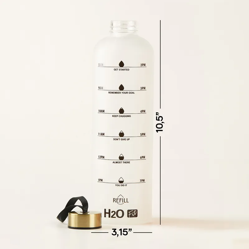 Colorful Glass Water Drinking Bottle