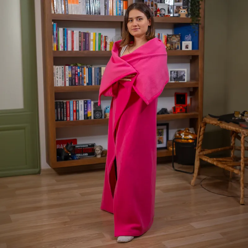 Comfy Wearable Fleece Blanket for Warmth