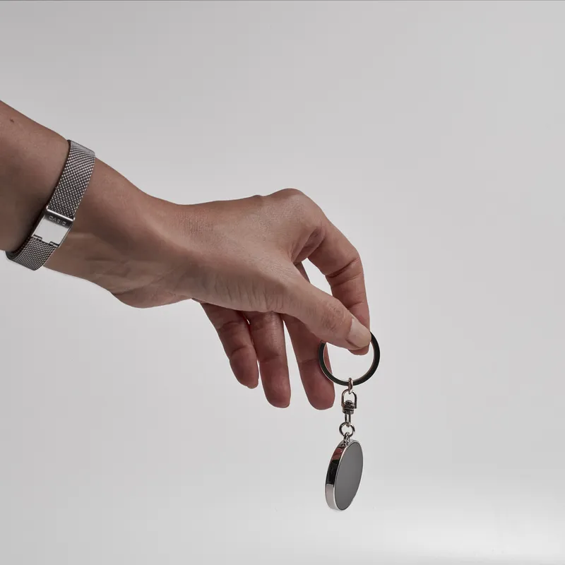 Compass Design Metal Keychain Gift for Couple