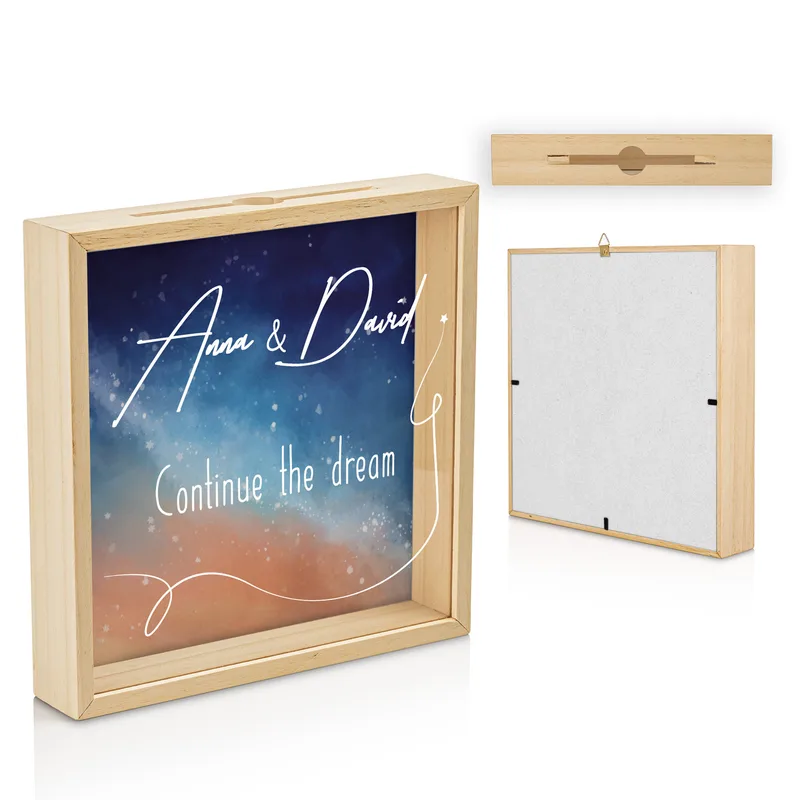 Continue the Dream Design Wooden Collection Box