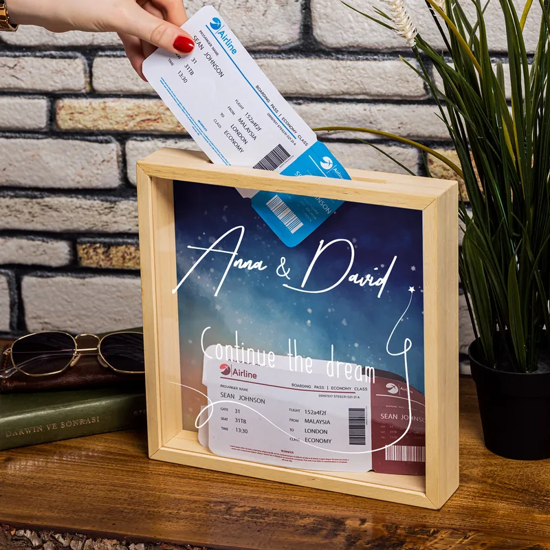 Continue the Dream Design Wooden Collection Box