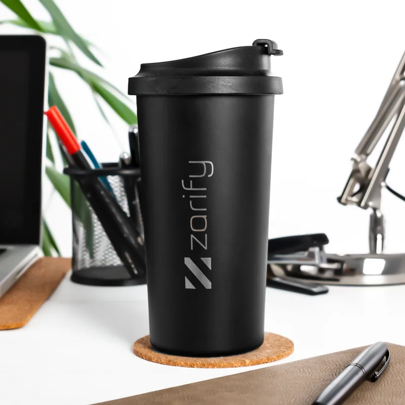 Personalised Corporate Steel Thermos with Logo Print