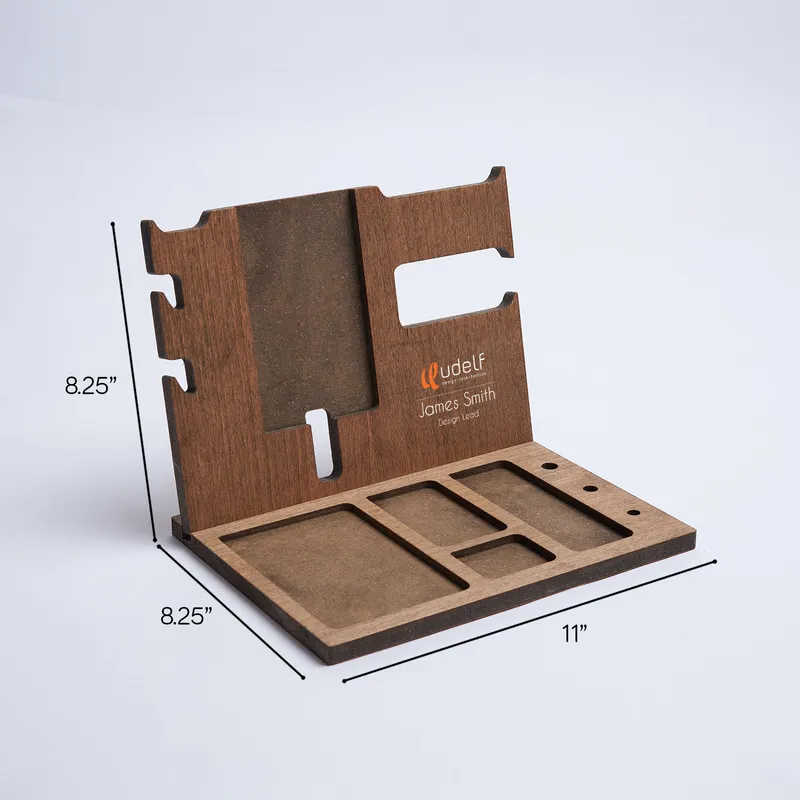 Corporate Logo and Name Printed Desktop Organizer