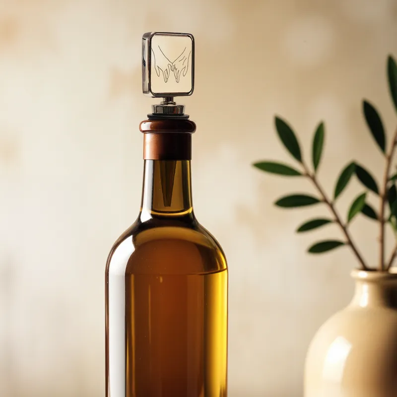 Romantic Couple Wine Stopper for Weddings and Anniversaries