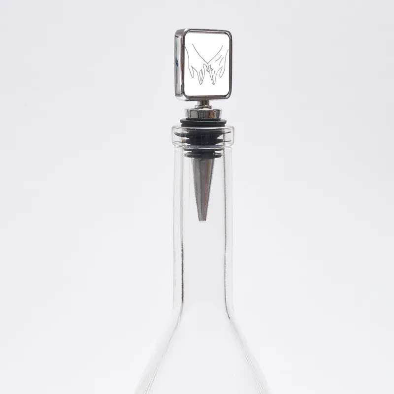 Romantic Couple Wine Stopper for Weddings and Anniversaries
