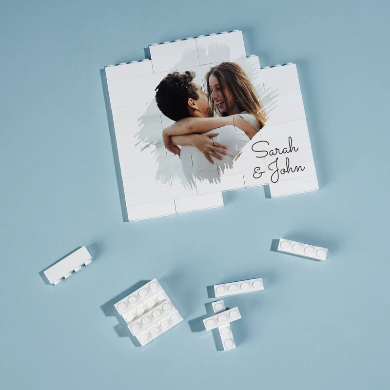 Couples Special 46-Piece Personalized Brick Puzzle