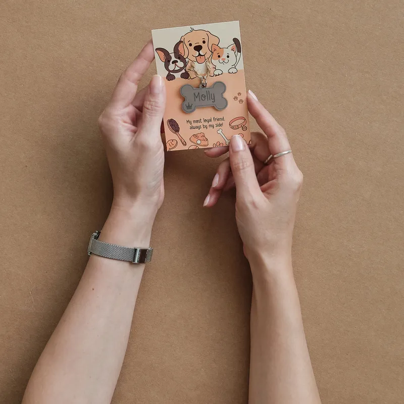 Crown Design Personalized Pet Name Tag