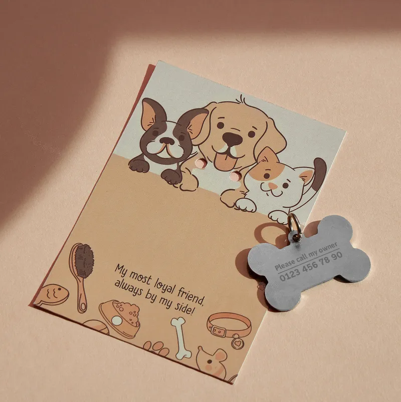 Crown Design Personalized Pet Name Tag