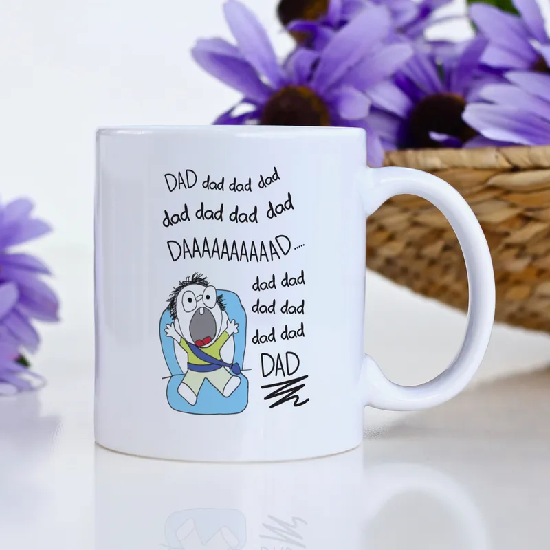Funny Crying Baby Mug for Dad Father's Day Gift
