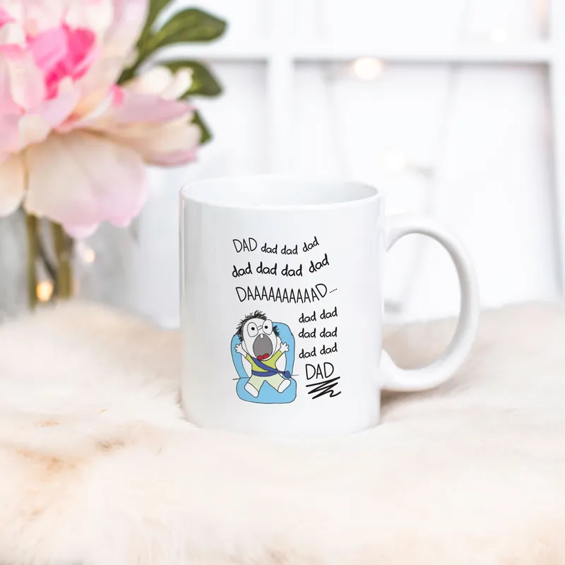 Funny Crying Baby Mug for Dad Father's Day Gift