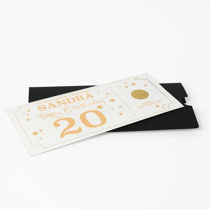 Personalised Birthday Scratch-Off Gift Card
