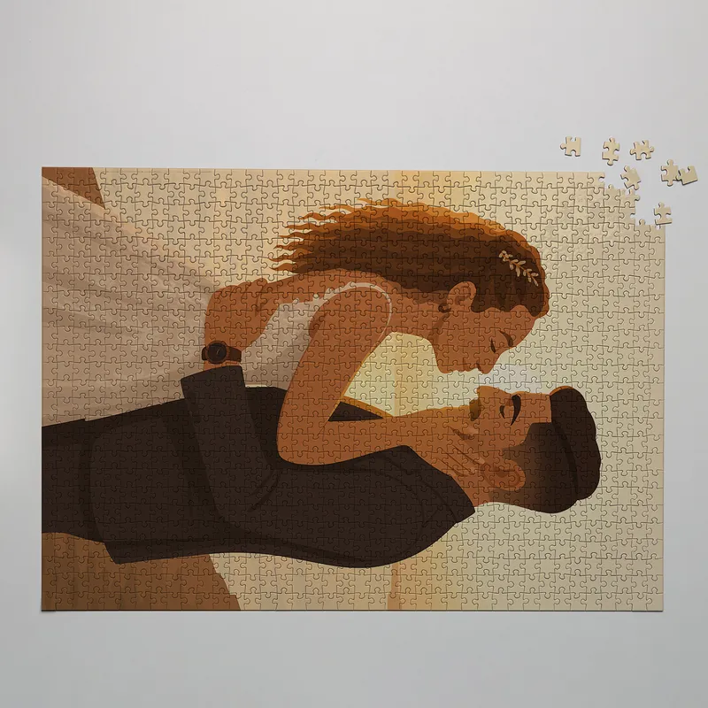 Custom Caricature 1000 Piece Photo Puzzle