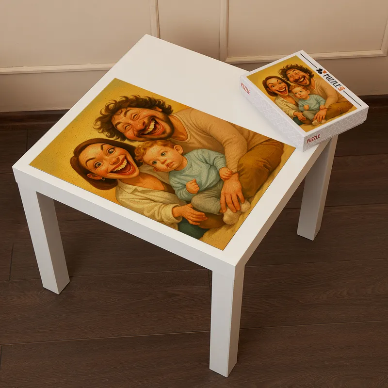 Custom Cartoon Photo 500-Piece Puzzle Gift