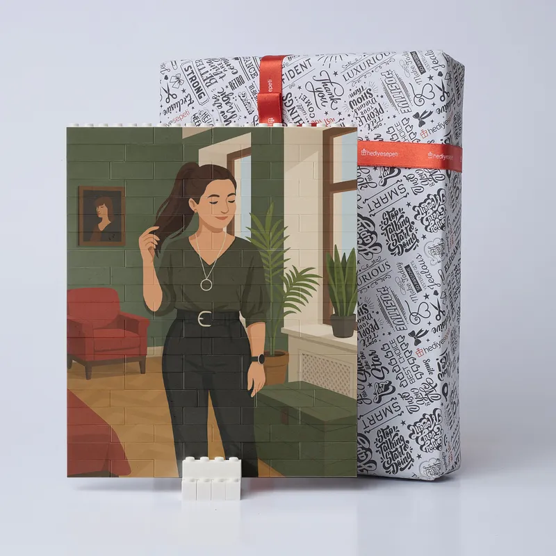 Custom Cartoon Photo Block Puzzle – 96 Piece Gift