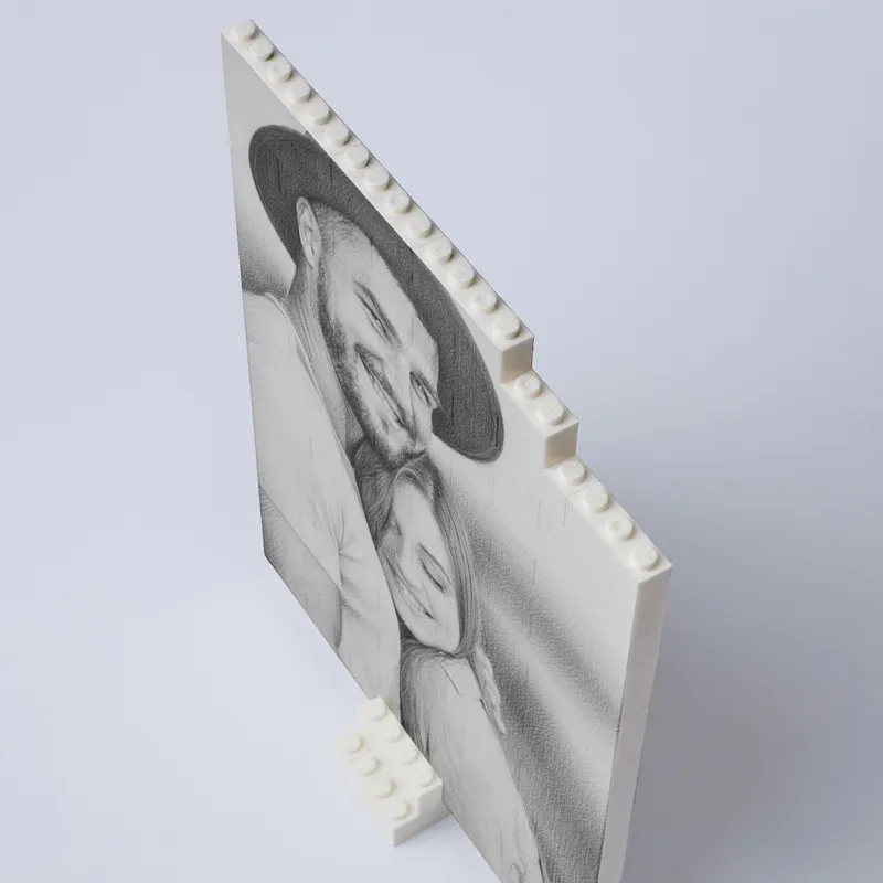 Custom Cartoon Photo Block Puzzle – 96 Piece Gift