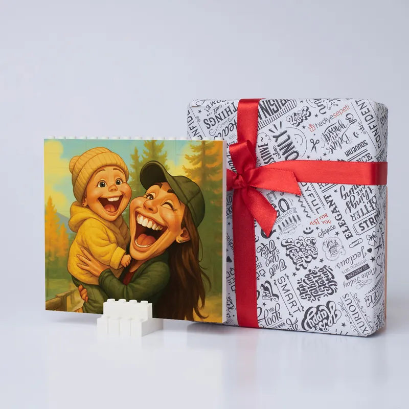 Custom Cartoon Photo Block Puzzle Gift – 46 Pieces