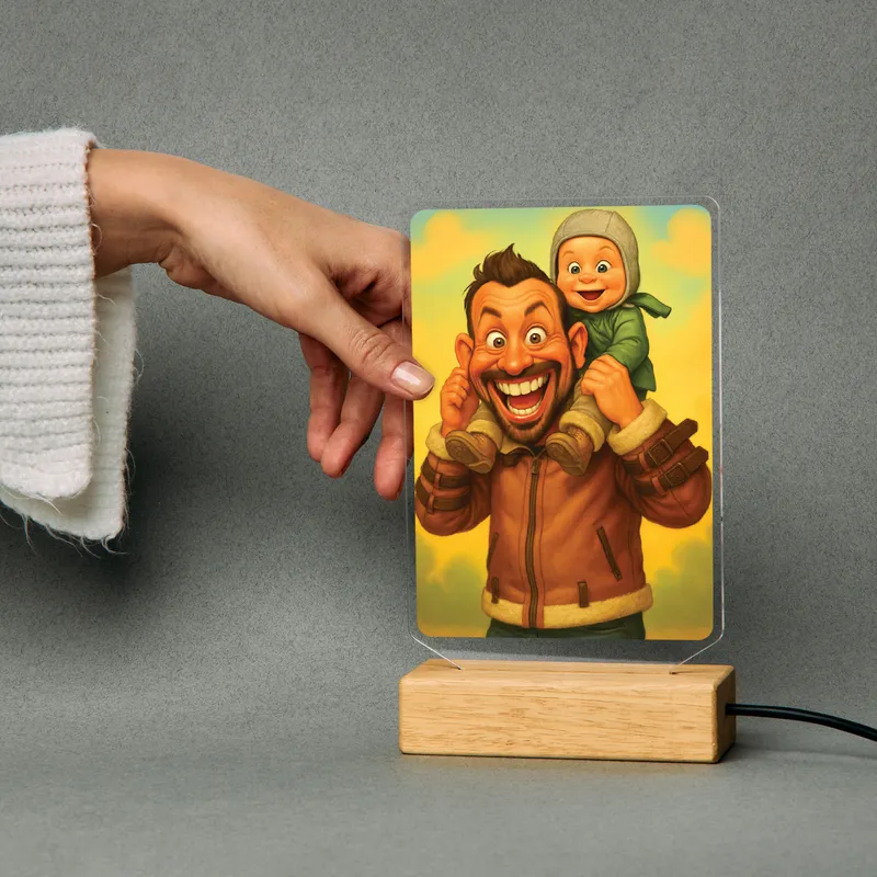 Custom Cartoon Photo LED Night Light Gift