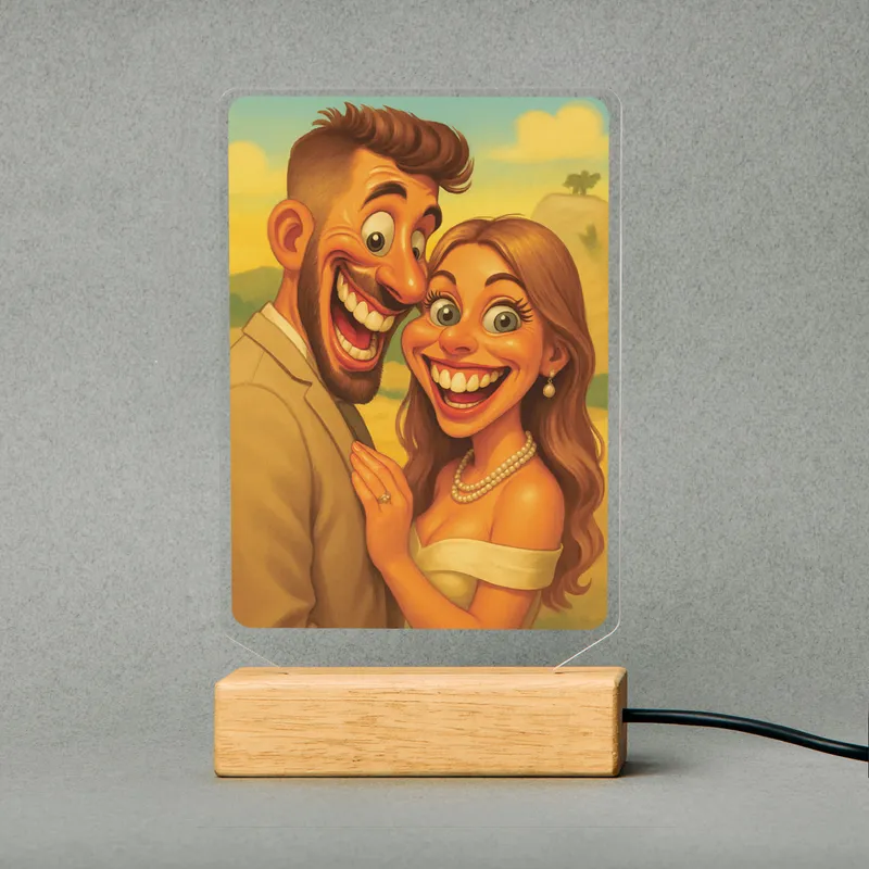 Custom Cartoon Photo LED Night Light Gift