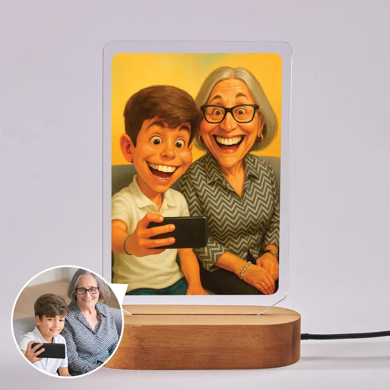 Custom Cartoon Photo LED Night Light Gift