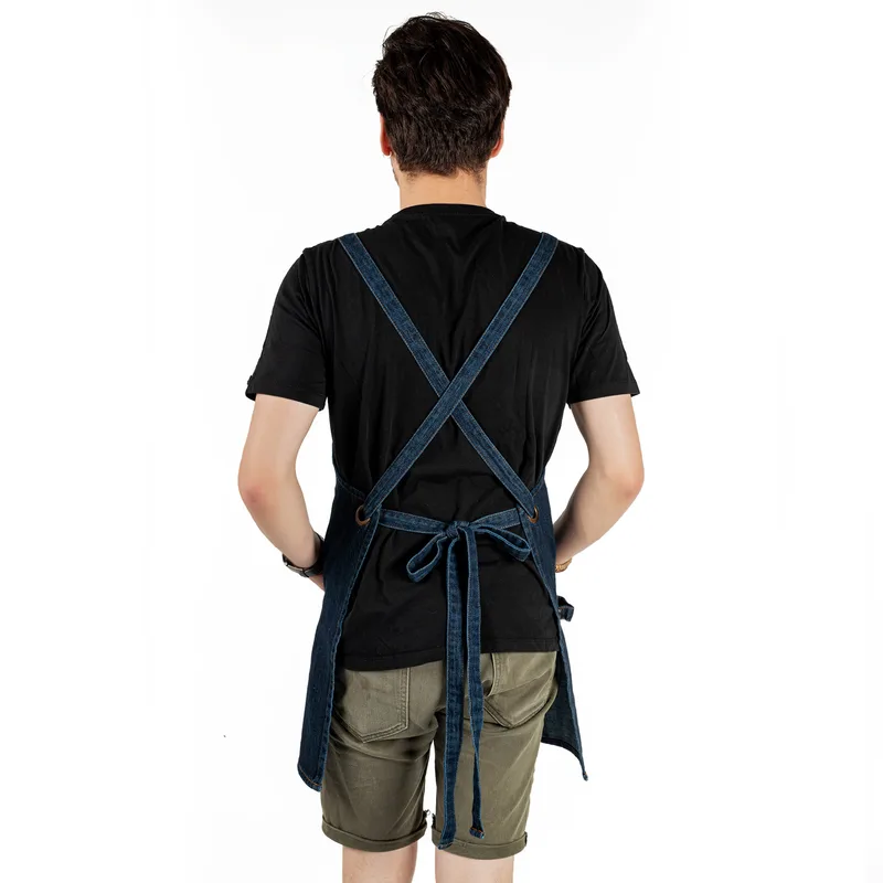 Custom Chef Apron with Leather Accents for Men and Women