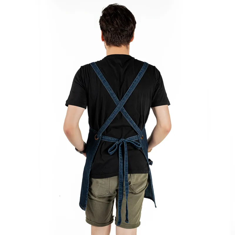 Custom Chef Apron with Leather Accents for Men and Women