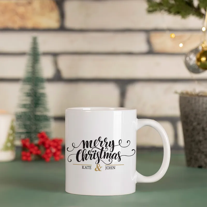 Custom Christmas Celebration Mug for Loved Ones