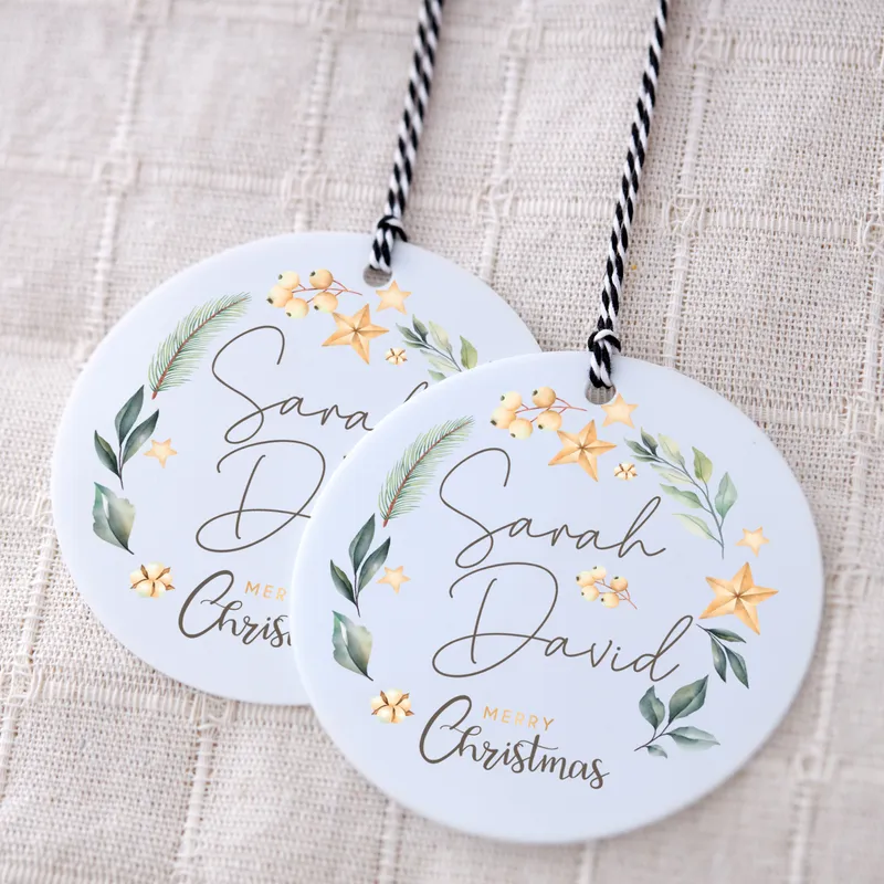 Personalised Christmas Ornament for Couples and Individuals