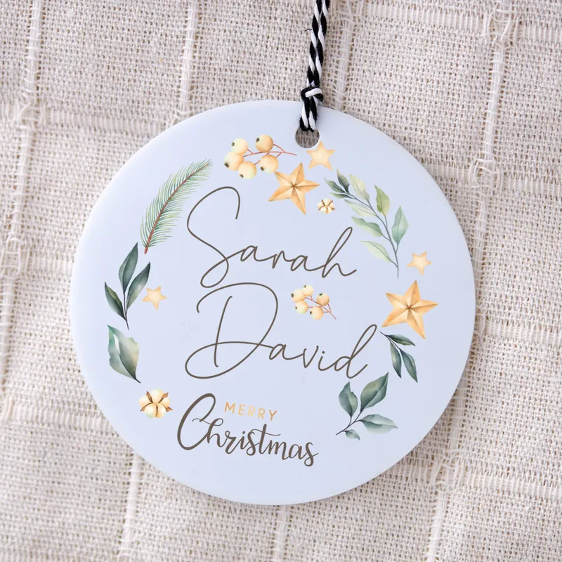 Personalised Christmas Ornament for Couples and Individuals