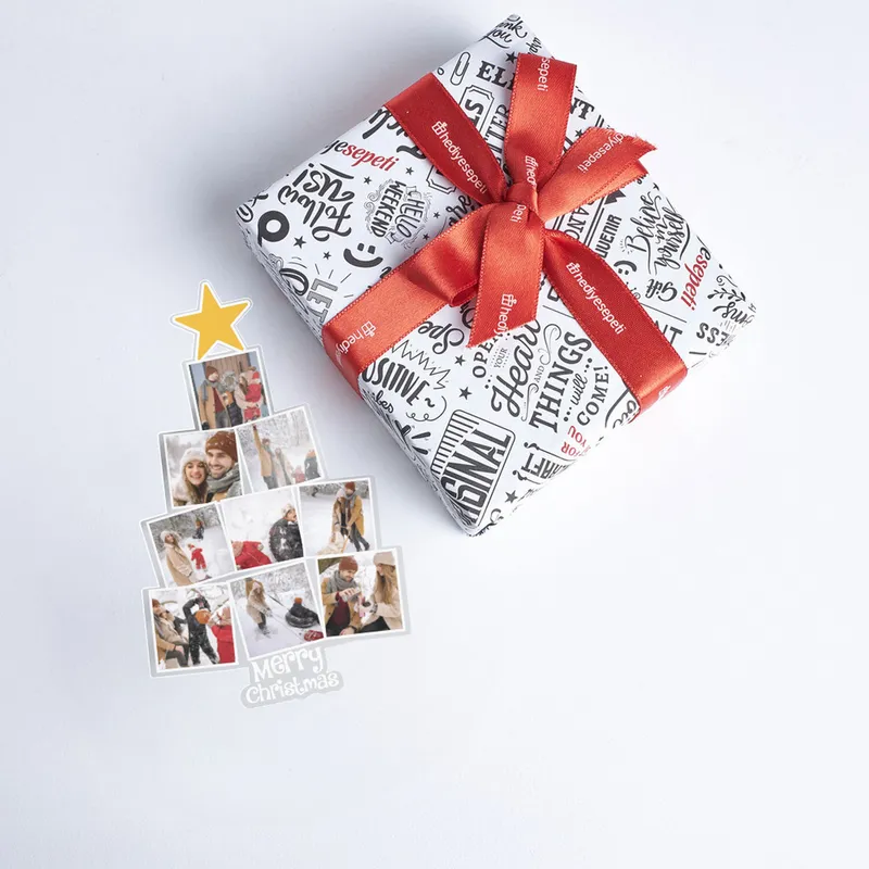 Custom Christmas Tree Photo Magnet