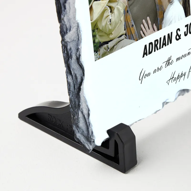 Custom Dad Photo Collage Stone Plaque 7.5x7.5 in