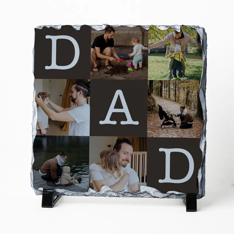 Custom Dad Photo Slate Keepsake