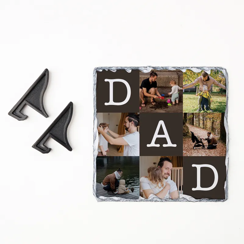 Custom Dad Photo Slate Keepsake