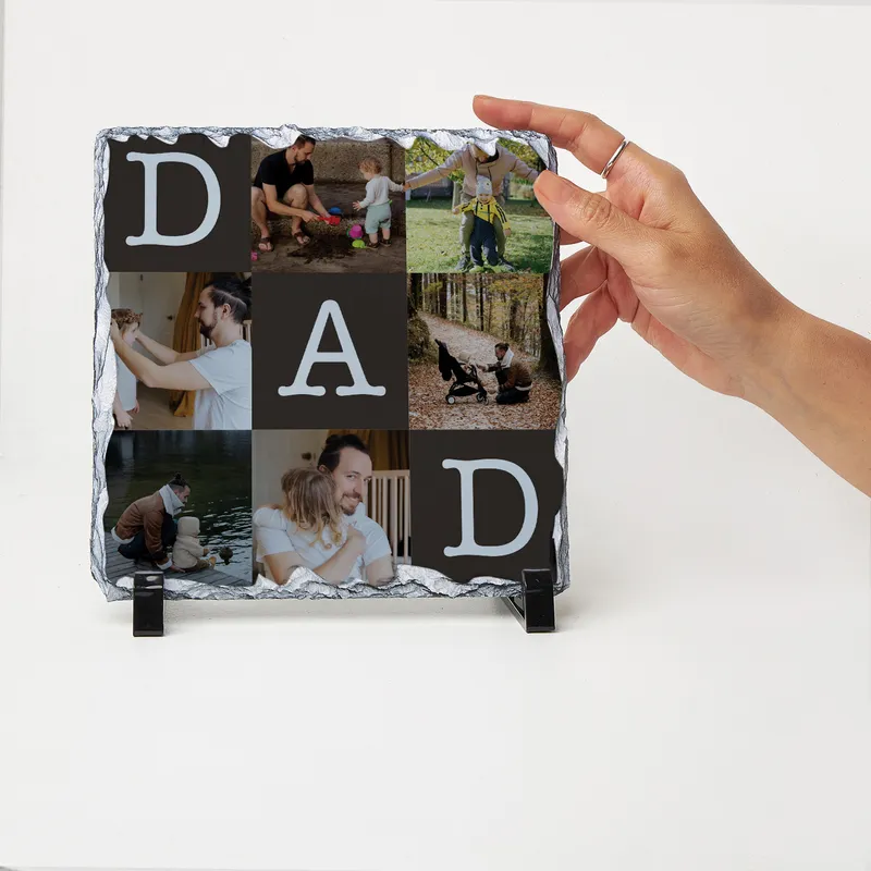 Custom Dad Photo Slate Keepsake