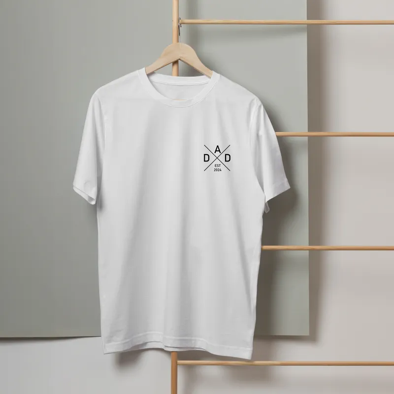 Custom Date Dad T-Shirt Perfect for Father's Day and Birthdays