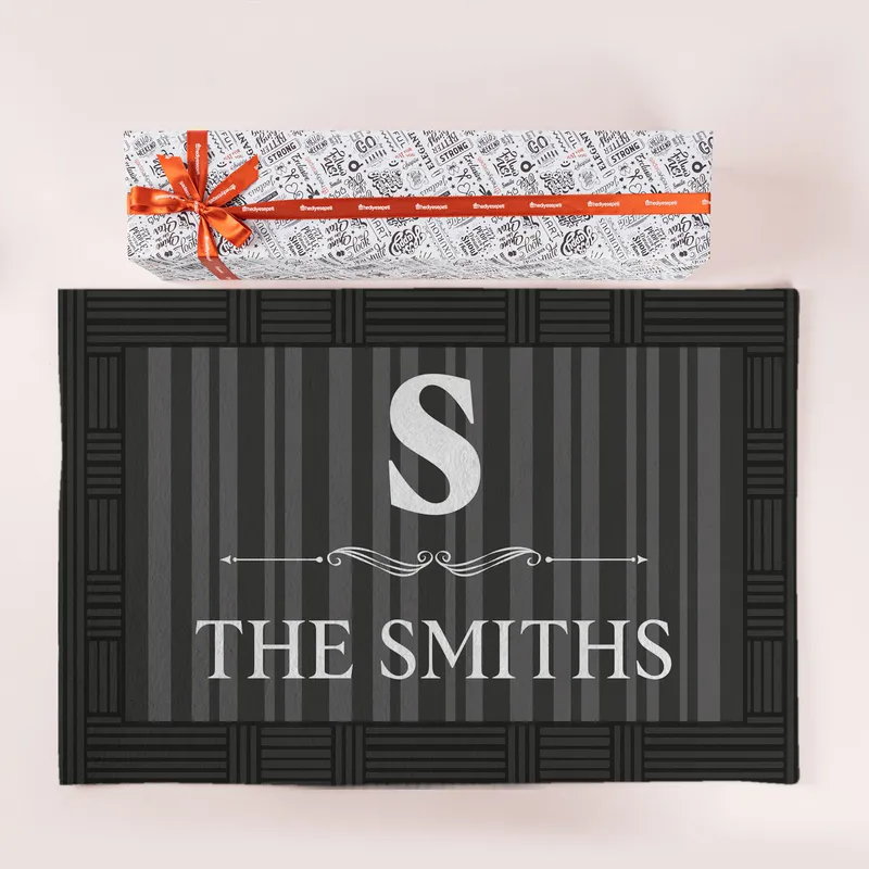 Custom Door Mat with Family Name
