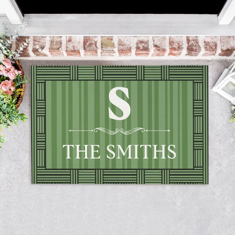 Custom Door Mat with Family Name