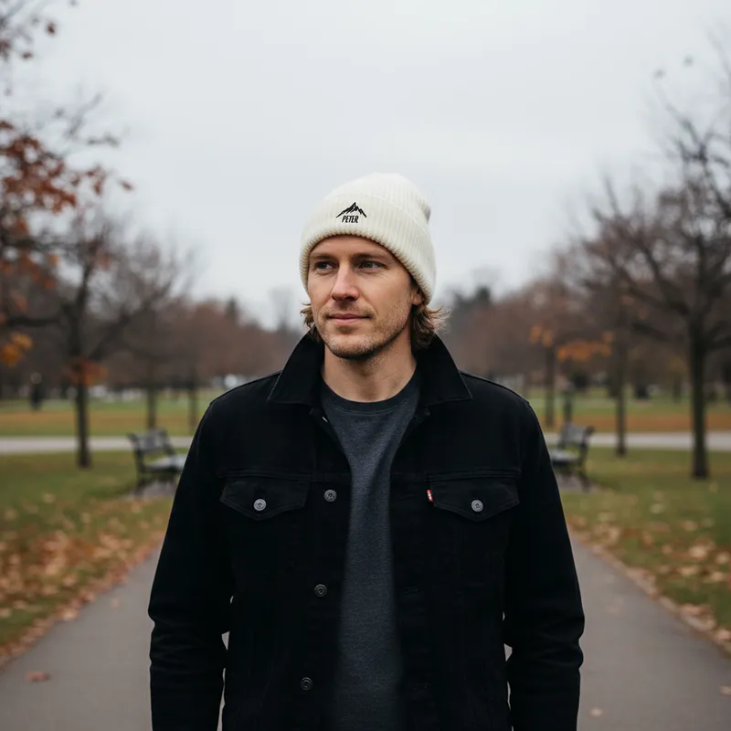 Custom Embroidered Beanie for Men