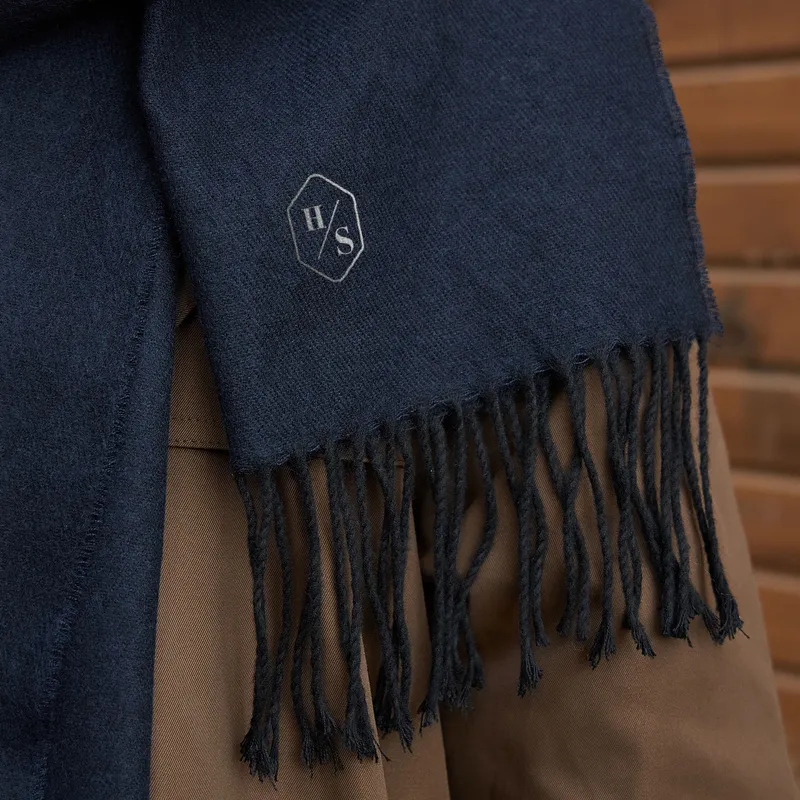 Personalised Monogram Embroidered Men's Scarf