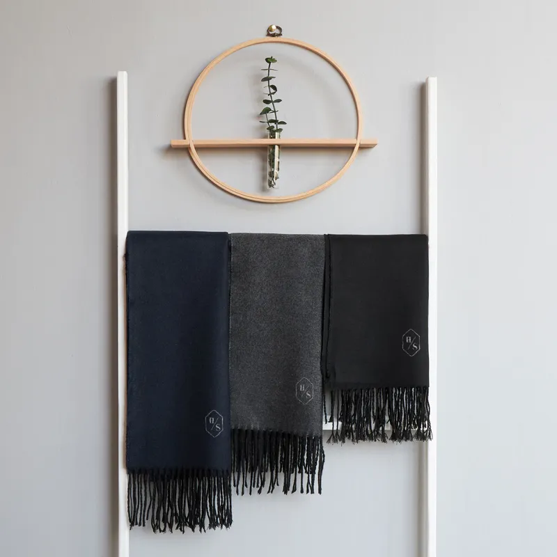 Personalised Monogram Embroidered Men's Scarf