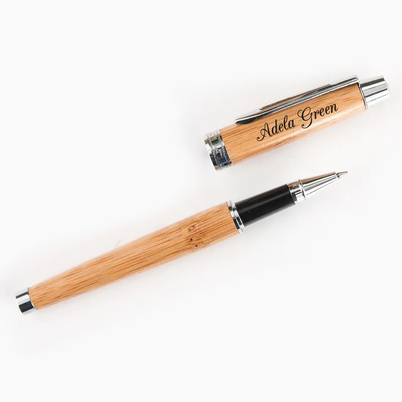 Custom Engraved Bamboo Pen Set for New Job Gift