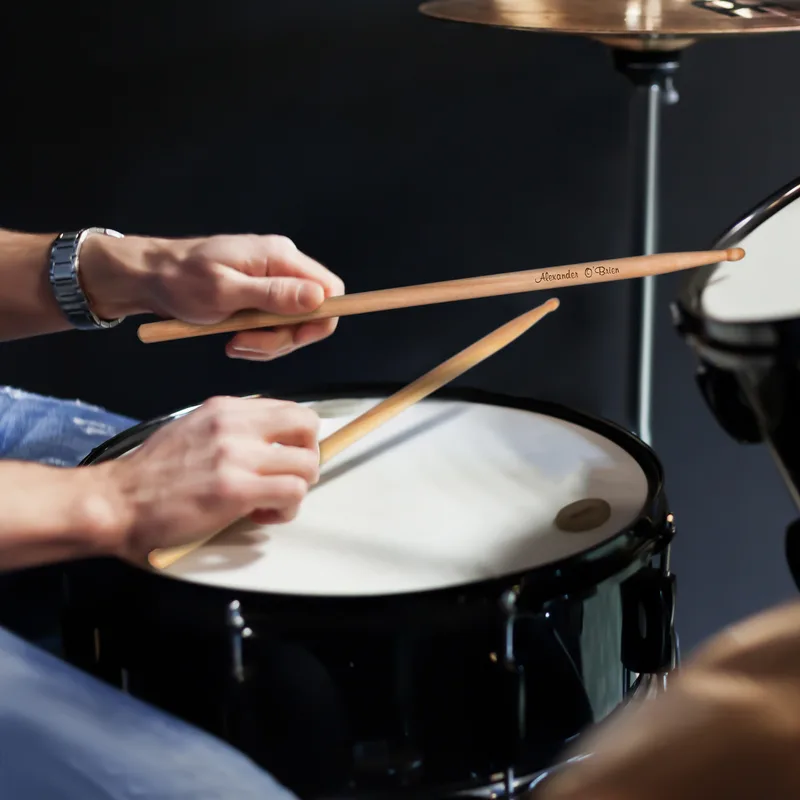 Custom Engraved Drumsticks for Musicians