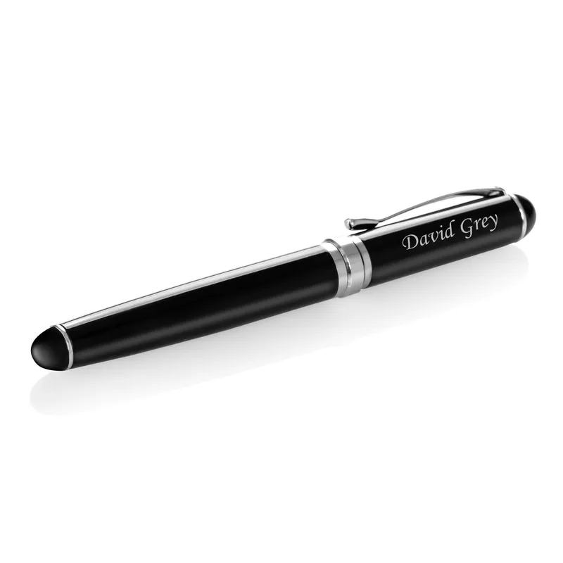 Custom Engraved Executive Pen in Elegant Black Gift Box