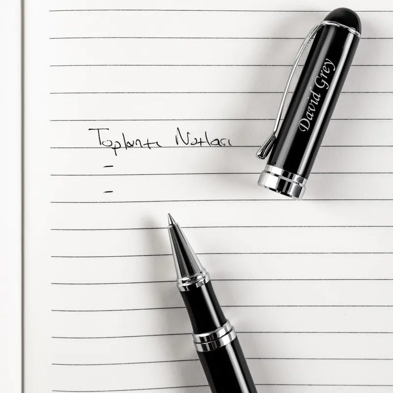 Custom Engraved Executive Pen in Elegant Black Gift Box