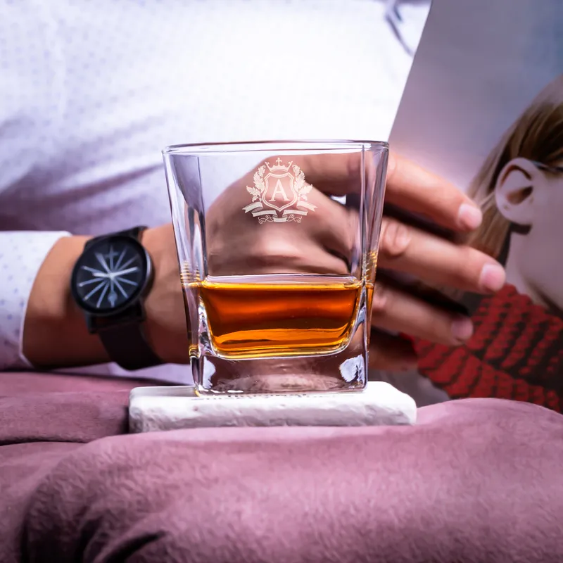 Custom Engraved Whiskey Decanter Set for Connoisseurs