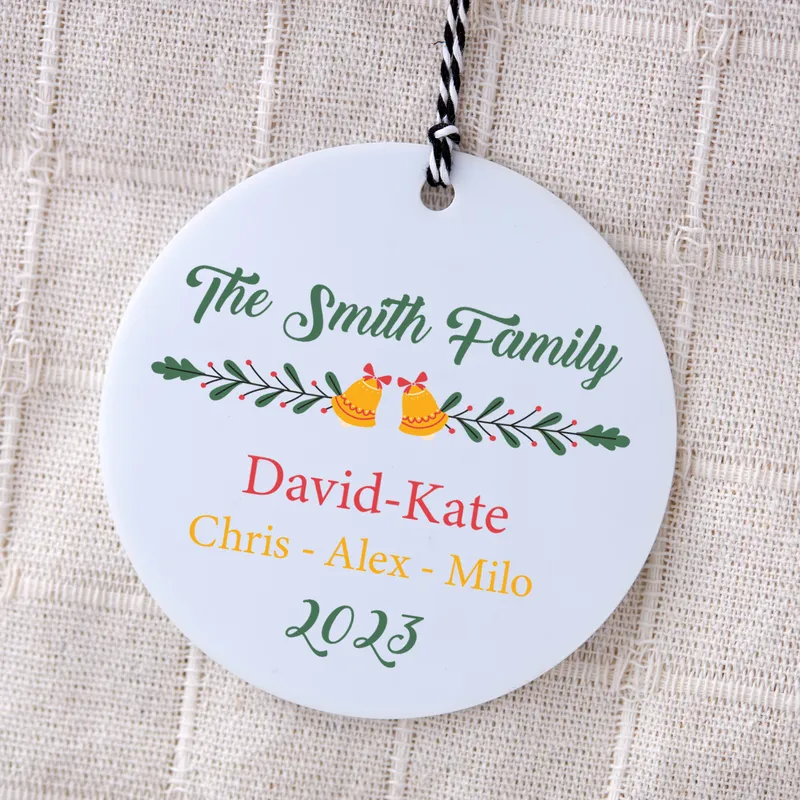 Personalised Family Christmas Ornament with Names