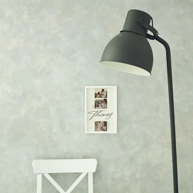 Custom Family Name Collage Picture Frame with Photo Prints