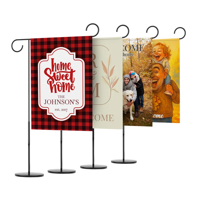 Custom Family Welcome Yard Flag
